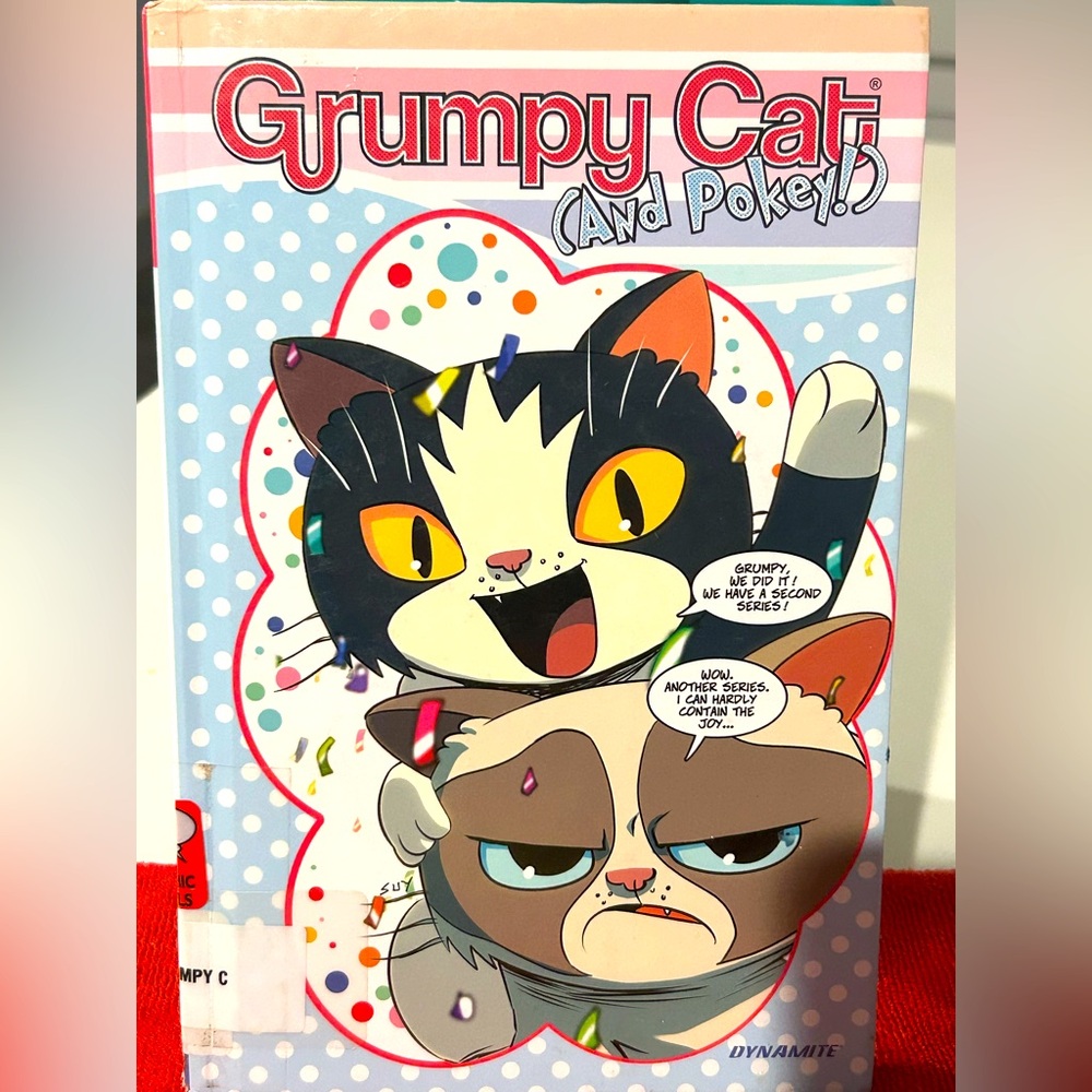 Dynamite Grumpy Cat and Pokey hardcover comic book!